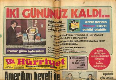 Hürriyet Gazetesi 31 Mart 1978 - Amerikan Heyeti İle Hesaplaştık, Kızıldere Olayları Yüzünden Kan Döküldü GZ97475 - 1