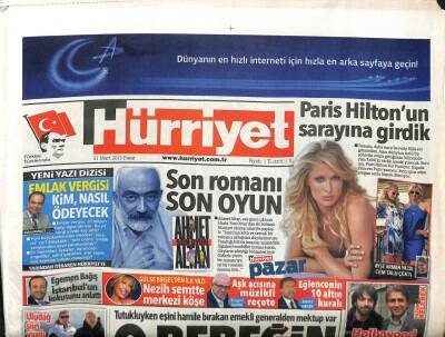Hürriyet Gazetesi 31 Mart 2013 - Ahmet Altan , Salı Günü Çıkacak Kitabı Son Oyundan İki Bölümü Hürriyet Okuyucularıyla Paylaştı GZ106224 - 1