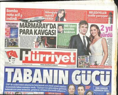 Hürriyet Gazetesi 31 Mart 2015 - Haşhaş Ve Buğdayda Büyük Kayıp Var - Konyada Linyite Yargıdan Durdurma GZ113269 - 1