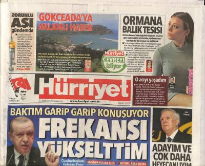 Hürriyet Gazetesi 31 Mart 2018 - Fenerbahçe Başkanı Aziz Yıldırım , Haziranda Yapılacak Kongrede Yeniden Aday Olduğunu Resmen Açıkladı GZ93624 - 1