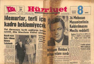 Hürriyet Gazetesi 31 Mayıs 1963 - William Holdeni Piton Yılanı Isırdı GZ82274 - 1