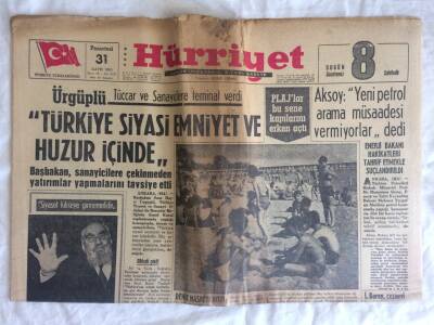 Hürriyet Gazetesi 31 Mayıs 1965 - Yunus Emrenin Mezarı Sarıköyde GZ73488 - 1