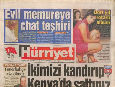 Hürriyet Gazetesi 31 Mayıs 2003 - Ebru Yaşar , Dört Yıl Aradan Sonra Aşkımız Buraya Kadar Adlı Albümünü Çıkardı GZ96467 - 1