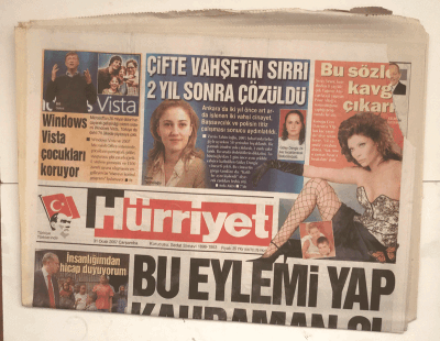 Hürriyet Gazetesi 31 Ocak 2007 - El Kaide Türkiye 6 İlde Çökertildi GZ5130 - 2