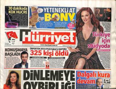 Hürriyet Gazetesi 31 Ocak 2014 - 249 Yazar Türk Edebiyatının 40 Klasiğini Seçti GZ106243 - 1