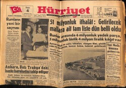 Hürriyet Gazetesi 4 Ağustos 1957 - Ankara , Batı Trakyadaki Baskı Hareketini Takip Ediyor GZ68984 - 2