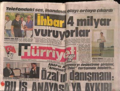 Hürriyet Gazetesi 4 Ağustos 1988 - Sanayi Çöpleri İçin Türkiye , Romanya Ve Yugoslavyada Tehlike Çanları Çalıyor... GZ118505 - 1