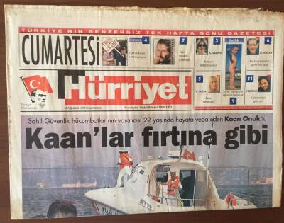 Hürriyet Gazetesi 4 Ağustos 2001 - Türk Futbolunun Unutulmaz İsmi Şifo Mehmetin Jübile Maçı GZ6662 - 2