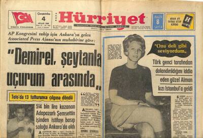 Hürriyet Gazetesi 4 Aralık 1968 - Pele 900üncü Golünüde Attı GZ97441 - 1