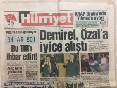 Hürriyet Gazetesi 4 Aralık 1991 - Demirel Özala İyice Alıştı GZ27444 - 1