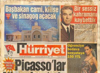 Hürriyet Gazetesi 4 Aralık 2004 - Ruslar Putin Bir Dost Olarak Geliyor - Picassolar Nişantaşında GZ93674 - 1