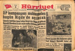 Hürriyet Gazetesi 4 Ekim 1957 - Rüştü Erdelhun Genelkurmay Başkanı Oldu GZ71143 - 2