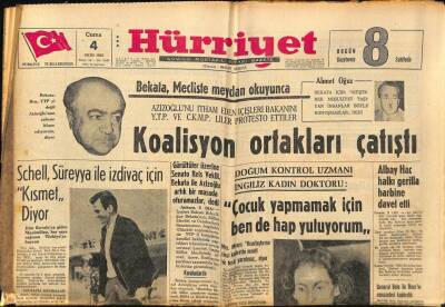 Hürriyet Gazetesi 4 Ekim 1963 - Schell , Süreyya İle İzdivaç İçin Kısmet diyor GZ81778 - 1