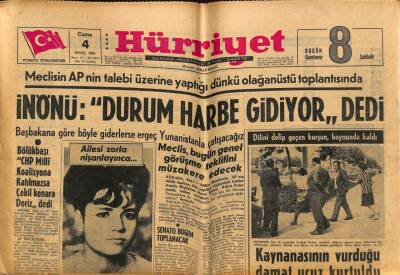 Hürriyet Gazetesi 4 Eylül 1964 - Heybeliada Çamları Dün Gece Büyük Bir Yangın Tehlikesi Atlattı GZ81895 - 1