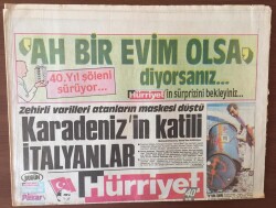 Hürriyet Gazetesi 4 Eylül 1988 - Sendikacılar Açlık Grevinde GZ6655 - 1