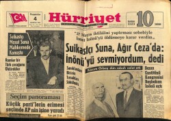 Hürriyet Gazetesi 4 Haziran 1964 - Orhan Boranı Dava Eden Karısı 8 Bin Lira Nafaka Talep Etti GZ68759 - 2