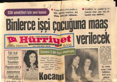 Hürriyet Gazetesi 4 Haziran 1973 - Hülya Koçyiğit Ve Peyda Kör Olma Tehlikesi Atlattı GZ81740 - 1