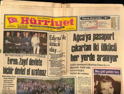 Hürriyet Gazetesi 4 Haziran 1981 - Gazino Afişleri * Ümit Besen - Yüksel Uzel - Gönül Şenay GZ69424 - 3