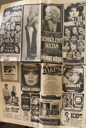 Hürriyet Gazetesi 4 Haziran 1981 - Gazino Afişleri * Ümit Besen - Yüksel Uzel - Gönül Şenay GZ69424 - 2