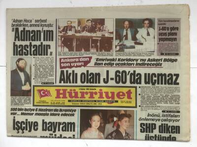 Hürriyet Gazetesi 4 Haziran 1986 - SHP Diken Üstünde GZ8342 - 1