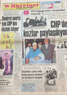 Hürriyet Gazetesi 4 Kasım 1979 Demirel Anarşi İçin CHPden Destek İstiyor GZ30782 - 1