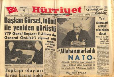 Hürriyet Gazetesi 4 Mart 1961 - İstanbul Petrol Tasfiyehanesi İnşaatı Gün Geçtikçe İlerliyor GZ82247 - 1