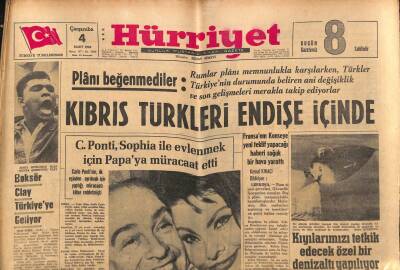 Hürriyet Gazetesi 4 Mart 1964 - Boksör Clay Türkiyeye Geliyor GZ70947 - 1