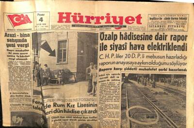 Hürriyet Gazetesi 4 Mayıs 1958 - Özalp Hadisesine Dair Rapor İle Siyasi Hava Elektriklendi GZ82973 - 1
