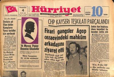 Hürriyet Gazetesi 4 Mayıs 1967 - Elvis Presley Ve Cici Gelin - CHP Kayseri Teşkilatı Parçalandı GZ91925 - 1