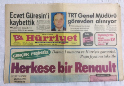 Hürriyet Gazetesi 4 Mayıs 1975 - Erbakan Elazığda Konuşurken Olaylar Çıktı 3 Kişi Gözaltına Alındı - GZ19637 - 1