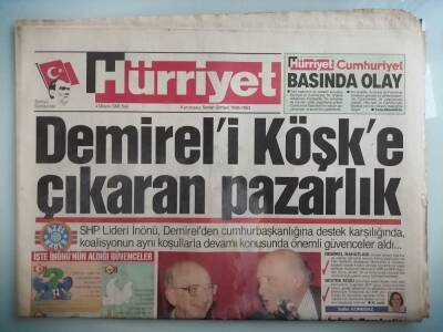 Hürriyet Gazetesi 4 Mayıs 1993 İşte İnönünün Aldığı Güvenceler -GZ14850 - 1