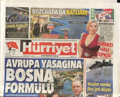 Hürriyet Gazetesi 4 Mayıs 2018 - Avrupa Yasağına Bosna Formülü GZ84905 - 1