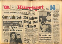 Hürriyet Gazetesi 4 Nisan 1965 - Gümrüklerdeki 200 Milyon Liralık Mal Çekiliyor GZ72562 - 2