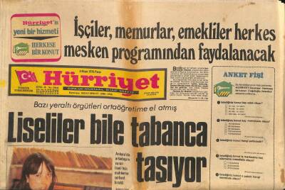 Hürriyet Gazetesi 4 Nisan 1976 - Libyada Tutuklanan Öztürk Serengil Eşi İle de Görüştürülmüyor GZ90303 - 1