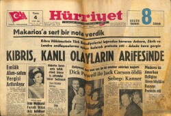 Hürriyet Gazetesi 4 Ocak 1963 - Kıbrıs , Kanlı Olayların Arifesinde GZ60923 - 1
