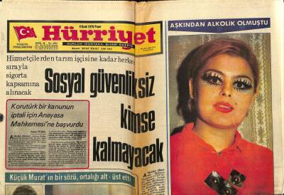 Hürriyet Gazetesi 4 Ocak 1976 - Şarkıcı Birsen Armağan Çıldırarak Can Verdi GZ76381 - 1