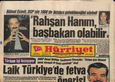 Hürriyet Gazetesi 4 Ocak 1987 - Bülent Ecevit , DSPnin 1988de İktidara Gelebileceğini Söyledi GZ91767 - 1