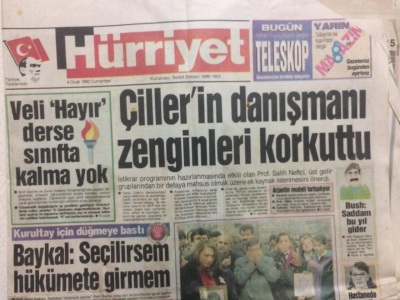 Hürriyet Gazetesi 4 Ocak 1992 - Çillerin Danışmanı Zenginleri Korkuttu GZ27440 - 1