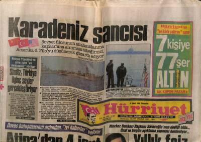 Hürriyet Gazetesi 4 Şubat 1988 - Yeni Nükleer Patlama Heyecanı Türkiyeyi Alarma Geçirdi, İkinci Çernobil Heyecanı GZ58705 - 1