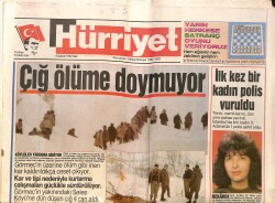 Hürriyet Gazetesi 4 Şubat 1992 - Karadeniz Ortak Pazarı - Çığ Ölüme Doymuyor GZ157925 - Gökçekoleksiyon