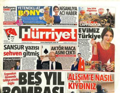 Hürriyet Gazetesi 4 Şubat 2014 - Erdoğan BayraktarLiderimden Özür Dilerim GZ101183 - 1