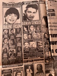 Hürriyet Gazetesi 4 Temmuz 1978 - Bülent Ersoy Taşlık Maksim Afiş - Raffaella Carra Caddebostan Maksim Afiş GZ143280 - 2