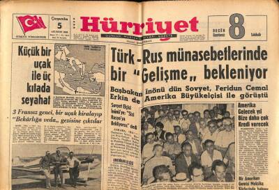 Hürriyet Gazetesi 5 Ağustos 1964 - Liz Taylorın Serveti 4 Milyarı Aşıyor GZ81875 - 1