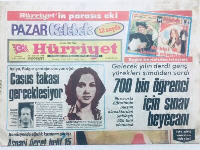 Hürriyet Gazetesi 5 Aralık 1982 - Casus Takası Gerçekleşiyor GZ41508 - 1