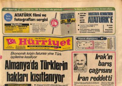 Hürriyet Gazetesi 5 Ekim 1981 - Almanyada Türklerin Hakları Kısıtlanıyor GZ109733 - 1