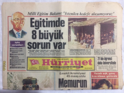 Hürriyet Gazetesi 5 Ekim 1983 - Memurun Gözü Aydın - GZ19786 - 1