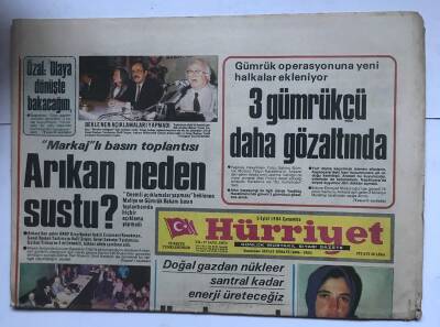 Hürriyet Gazetesi 5 Eylül 1984 - Arıkan Neden Sustu ? GZ8525 - 1