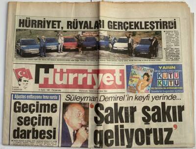 Hürriyet Gazetesi 5 Eylül 1991 - Ecevitin Ekonomisi Ne Diyor ? GZ60263 - 1