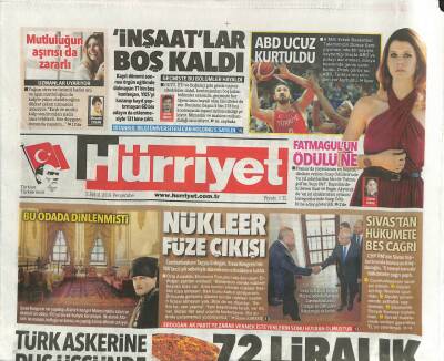Hürriyet Gazetesi 5 Eylül 2019 - Hong Kongda Çinden Geri Adım - ABD Ucuz Kurtuldu GZ109976 - 1