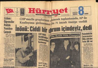 Hürriyet Gazetesi 5 Haziran 1962 - İncirlik Hava Üssünde Büyük Bir Kaçakçılık - Prenses Sofia Katolik Oldu GZ118396 - 1